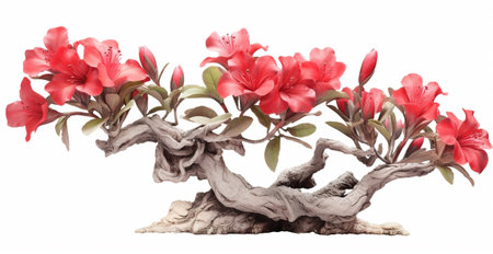 Generative AI : Adenium obesum Desert Rose Impala Lily Mock Azalea blackwhite backgroundの素材