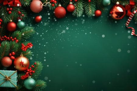 Generative AI : Christmas backgroundの素材