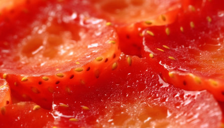 Generative AI : dried strawberry texture background food backgroundの素材