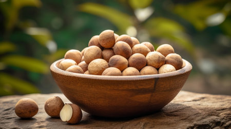 Generative AI : macadamia nutsの素材