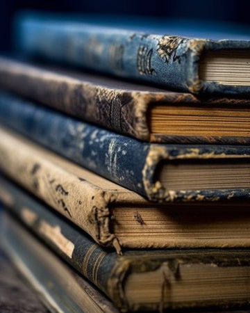 Generative AI : Old booksの素材