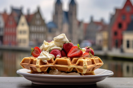 Generative AI : belgian wafflesの素材
