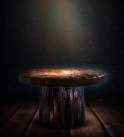 Generative AI : water stains on wooden table backgroundの素材