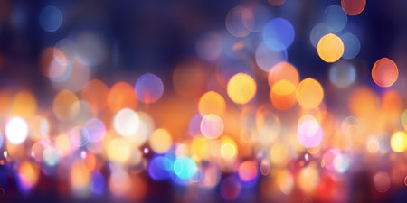 Generative AI : defocus bokeh light backgroundの素材