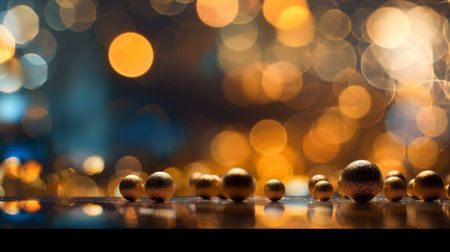 Generative AI : New year 2016 made with glitter and bokeh backgroundの素材