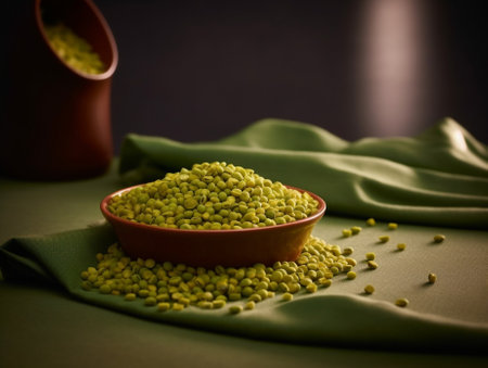 Generative AI : green mung beansの素材