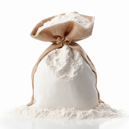 Generative AI : wheat flour in paper bagの素材