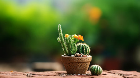 Generative AI : succulents plant cactus plantの素材