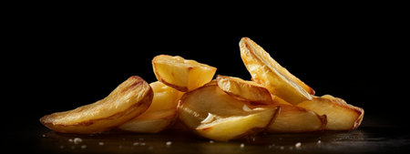 Generative AI : sliced potatoesの素材