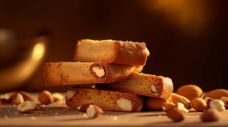 Generative AI : white chocolate biscotti Christmas and new years dessertsの素材
