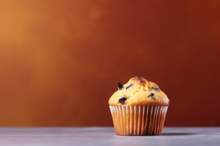 Generative AI : banana muffin vintage style color toned imageの素材