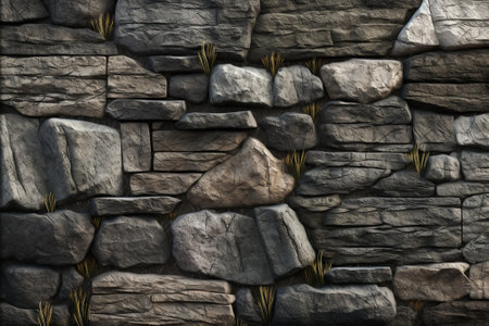 Generative AI : stone wall texture collectionの素材