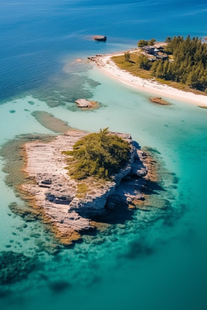 Generative AI : Halkidiki Sitonia from Above Greece Summer travel vacation backgroundの素材