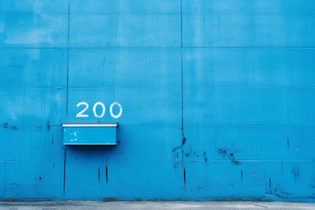 Generative AI : blue wall texture backgroundの素材