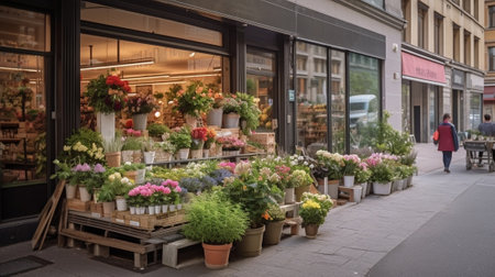 Generative AI : STOCKHOLM SWEDEN MAY 27 The most popular shopping street with ribbon decorations in Stockholm at night May 27 2015 in Stockholm Swedenの素材