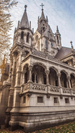 Generative AI : View of Jakabov Palace in the old town in Kosice Slovakiaの素材