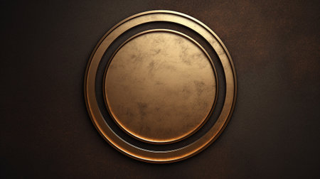 Generative AI : dark gold background metal texture may use as induction hob advertising concept design templateの素材