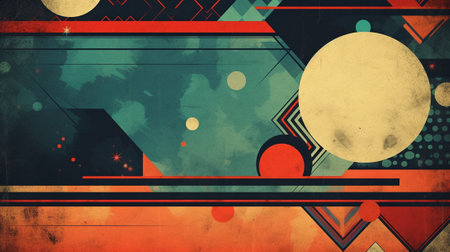 Generative AI : retro grunge background vintage designの素材