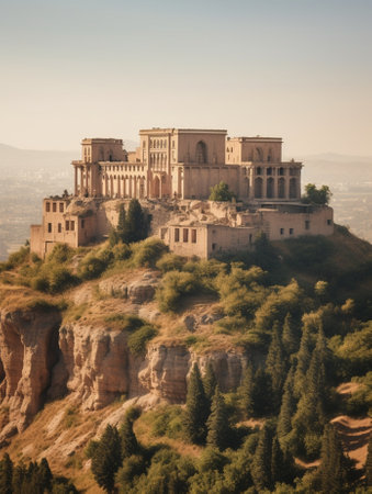 Generative AI : View to the famous fortress Rabat in Akhaltsikhe Georgiaの素材