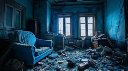 Generative AI : old blue roomの素材