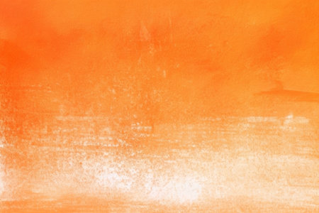 Generative AI : orange background watercolor painted wall paper texture backgroundの素材