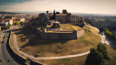 Generative AI : View of the famous fortress Rabat in Akhaltsikhe Georgiaの素材