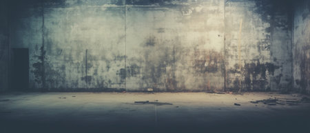 Generative AI : old grunge room dirty wall retro film filtered instagram styleの素材