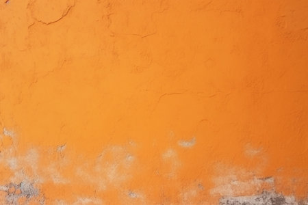 Generative AI : orange painted wall texture grunge backgroundの素材