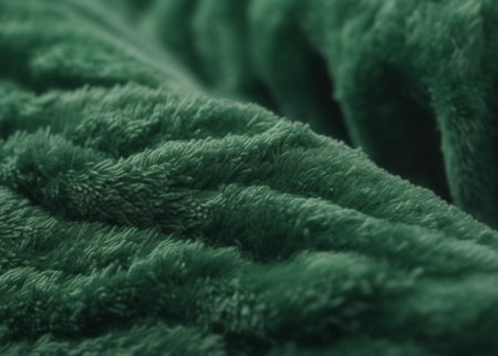 Generative AI : Rough structure of a green clothの素材