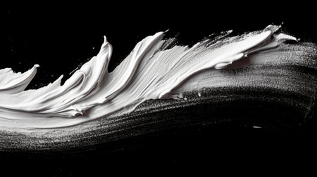 Generative AI : black painted wall texture sctarches and brush strokes black backgroundの素材