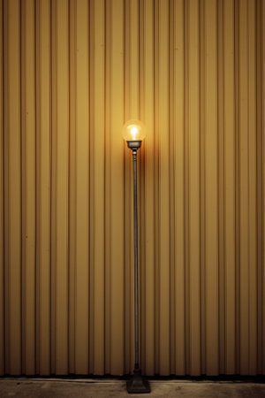 Generative AI : spot light on wooden wall retro film filtered instagram styleの素材