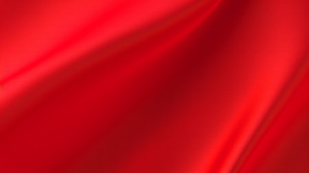 Generative AI : red abstract background smooth fabric texture may use as fancy new year or christmas backgroundの素材