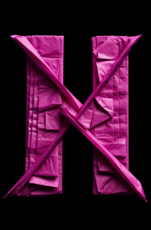 Generative AI : banknote letter h with clipping pathの素材