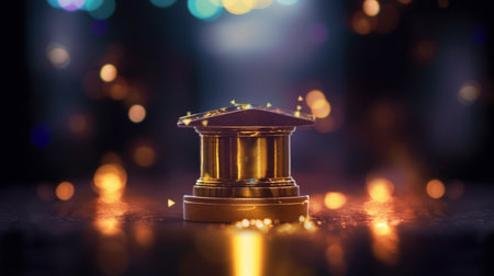 Generative AI : Christmas bokehの素材