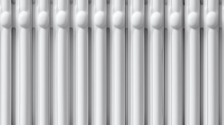 Generative AI : radiator isolated on white background with clipping pathの素材