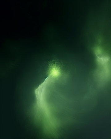 Generative AI : green abstract background fog textureの素材