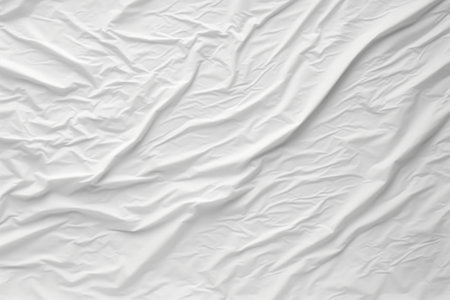 Generative AI : wrinkled paper texture white backgroundの素材