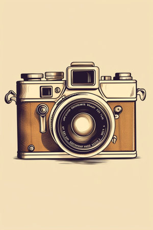 Generative AI : vintage photograph vectorの素材