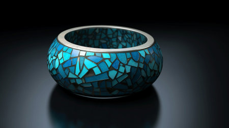 Generative AI : Isolated blue bracelet from turquoiseの素材