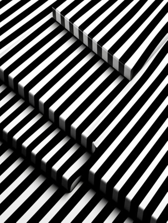 Generative AI : black and white lines background stripe textureの素材