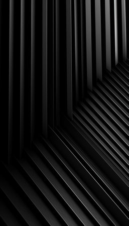 Generative AI : black interior background steel metal wall textureの素材