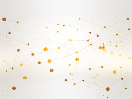 Generative AI : gold abstract background subtle grid patternの素材