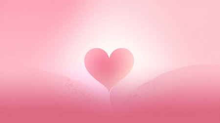 Generative AI : Heart backgroundの素材