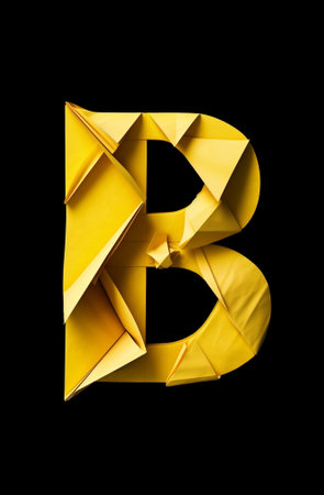 Generative AI : banknote letter b with clipping pathの素材