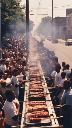 Generative AI : Churchkhela at the street market in Georgiaの素材