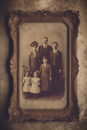 Generative AI : Vintage Photo frameの素材