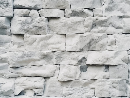 Old White Rock Wall Background : Generative AIの素材
