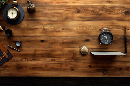 Wood Desk Background : Generative AIの素材