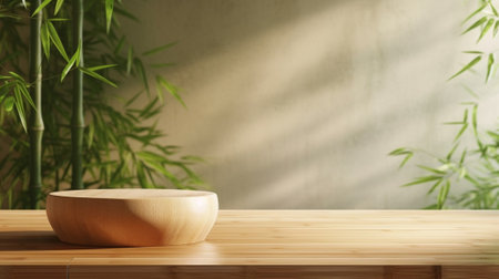 Bamboo Wooden Tabletop Surface Texture : Generative AIの素材