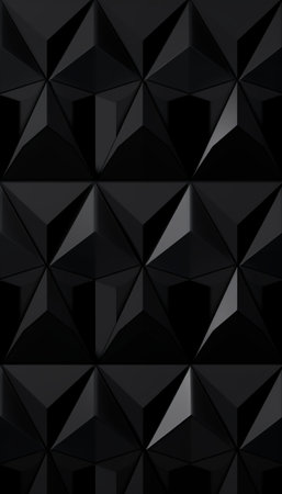 Black Geometric Texture : Generative AIの素材